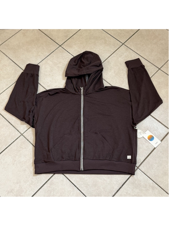 Vuori Tops - VUORI HALO MODERN FULL ZIP JAVA HEATHER COLOR SIZE XL